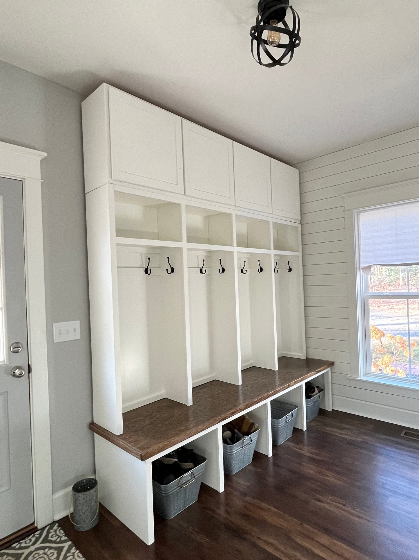 Farmhouse Mudroom Halltree || Lockers|| Bench with Storage Cubbies